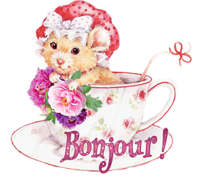 Gif animé bonjour tasse